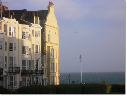 Houses near the seafront, Brighton.